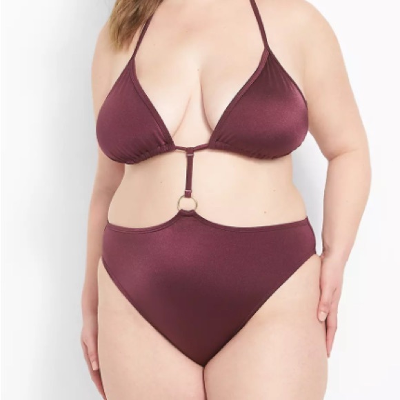 Cacique by Lane Bryant’s One-Piece No-Wire String Bikini 👙 - Picture 5 of 7